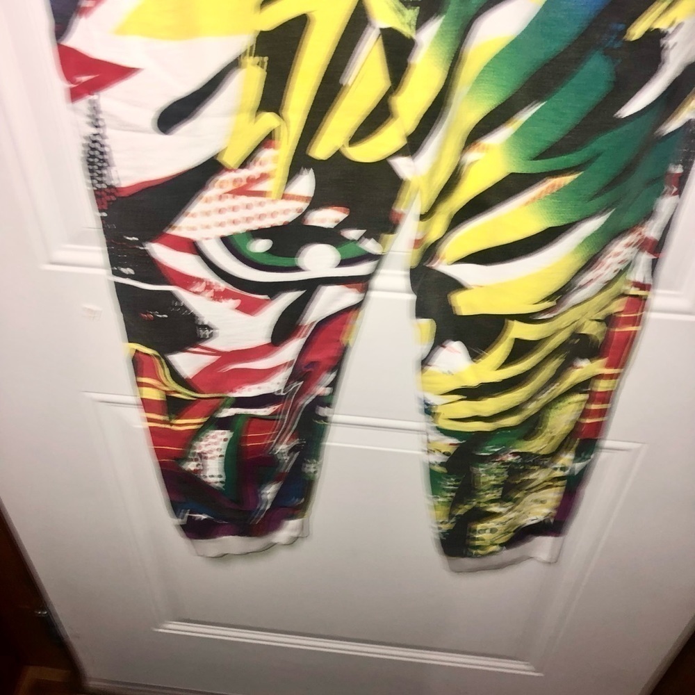 Hype means nothing Wow Me Joggers Size Large neon colors - Picture 7 of 8